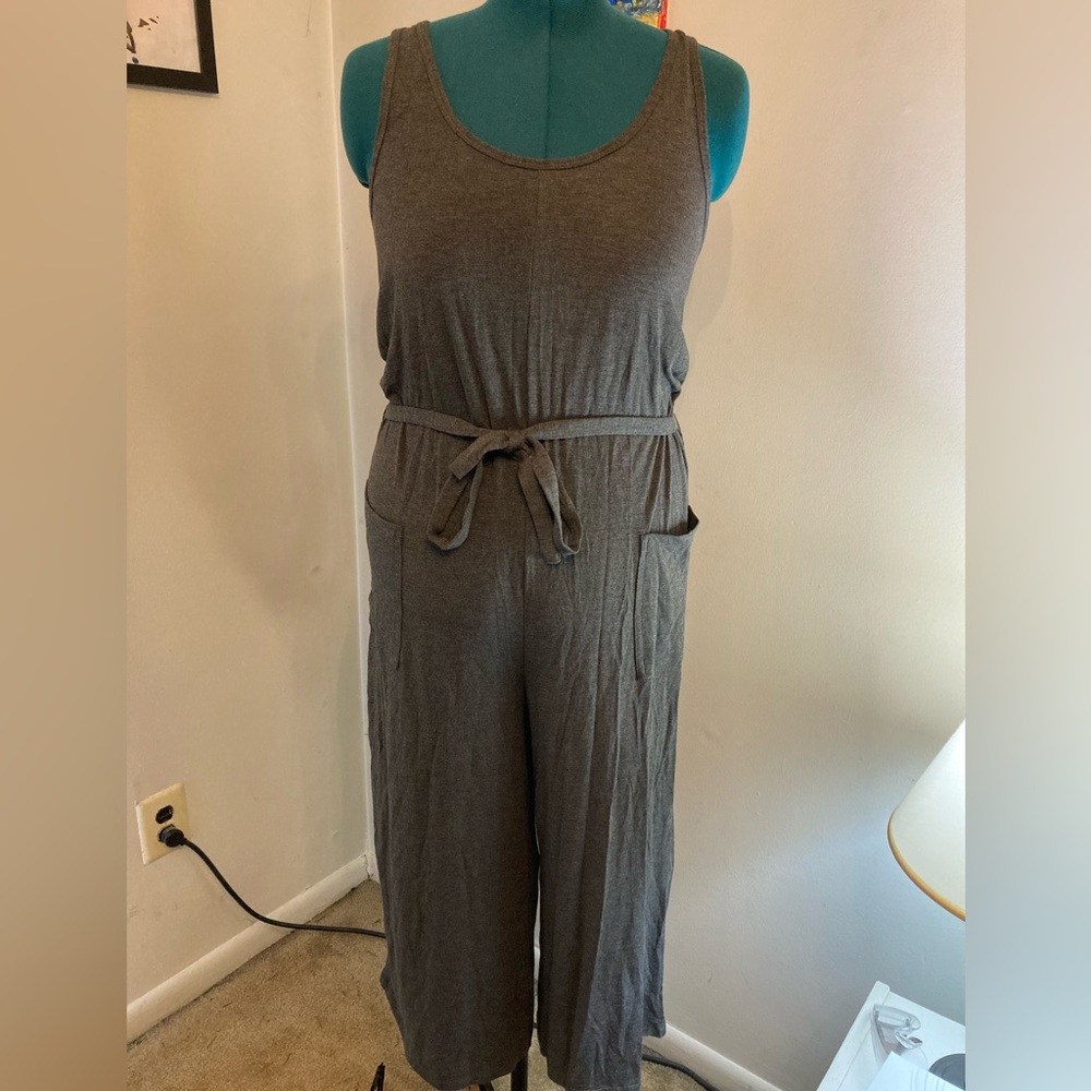 NWOT MeUndies Modal Jumpsuit Heather Charcoal Gray Women’s Size L